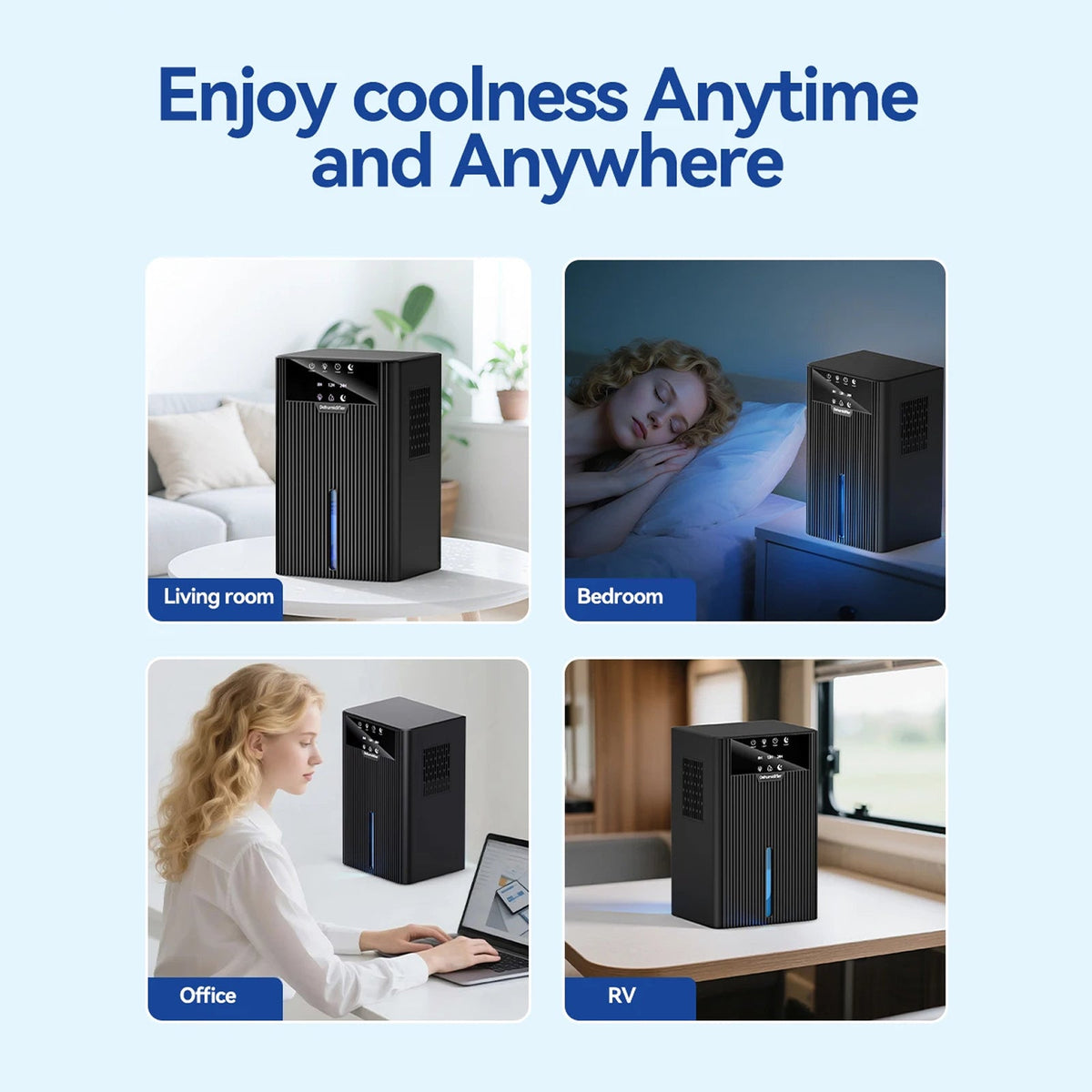 Numiriax Quiet Small Dehumidifier for Bedroom & Home UK