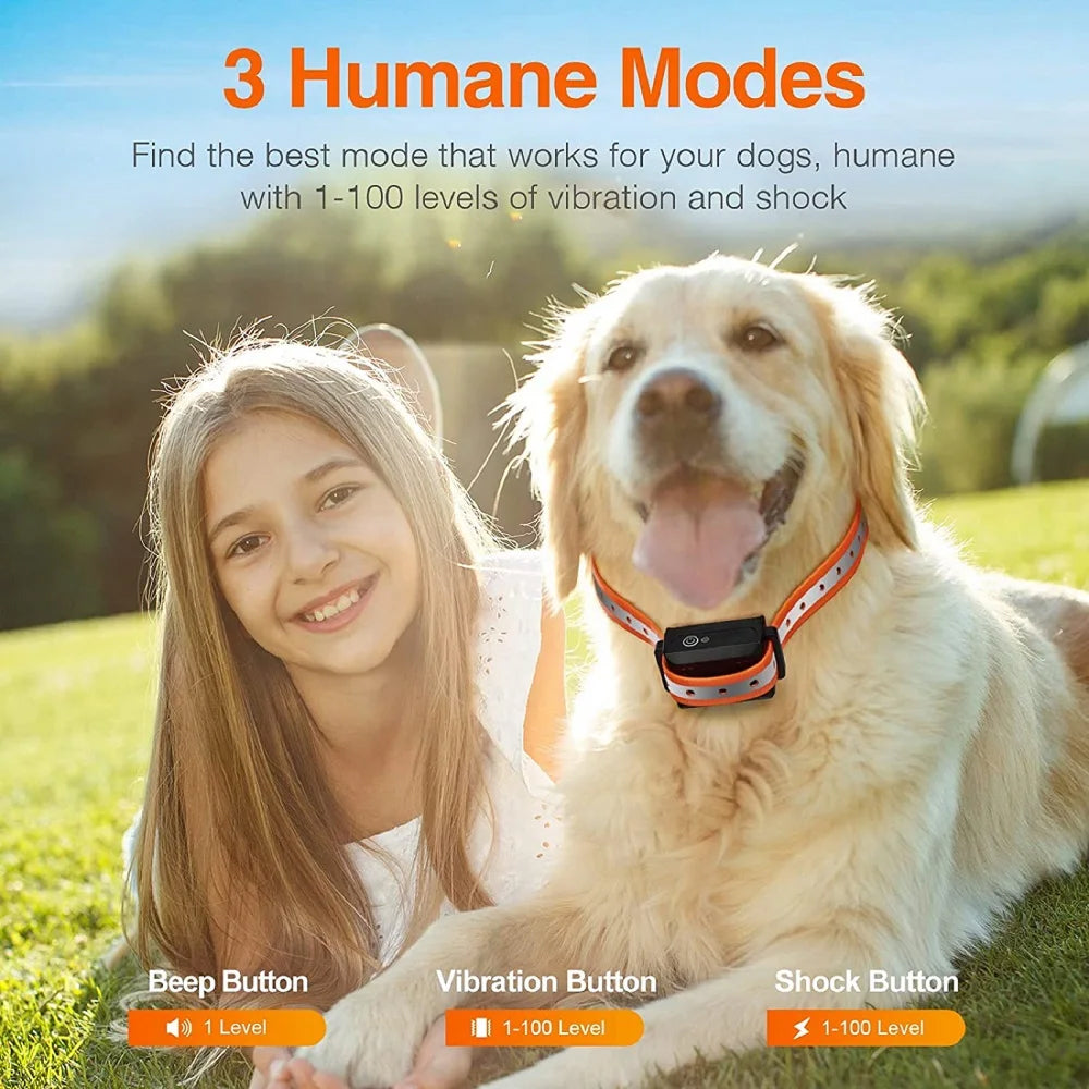 PawGofu Dog Shock Collar 1000m Waterproof Training System