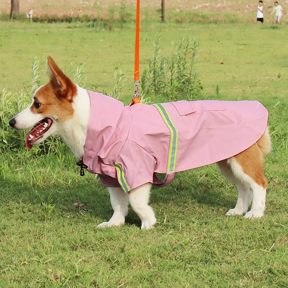 PawieVeil Waterproof Dog Raincoat | Reflective All-Weather Coat
