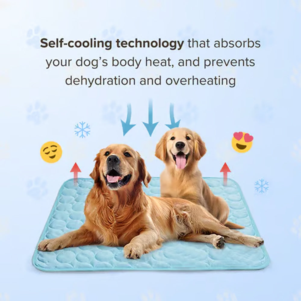 Pawolaf Dog Cooling Mat - Gel-Free Heat Relief for Pets