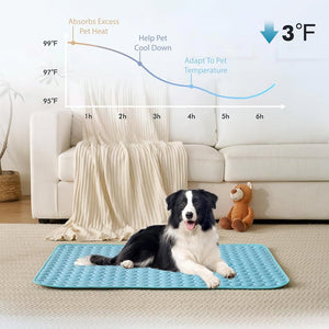 Pawolaf Dog Cooling Mat - Gel-Free Heat Relief for Pets