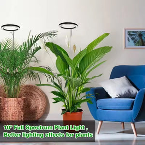 PlanTeraa Full Spectrum LED Grow Light with Adjustable Stand