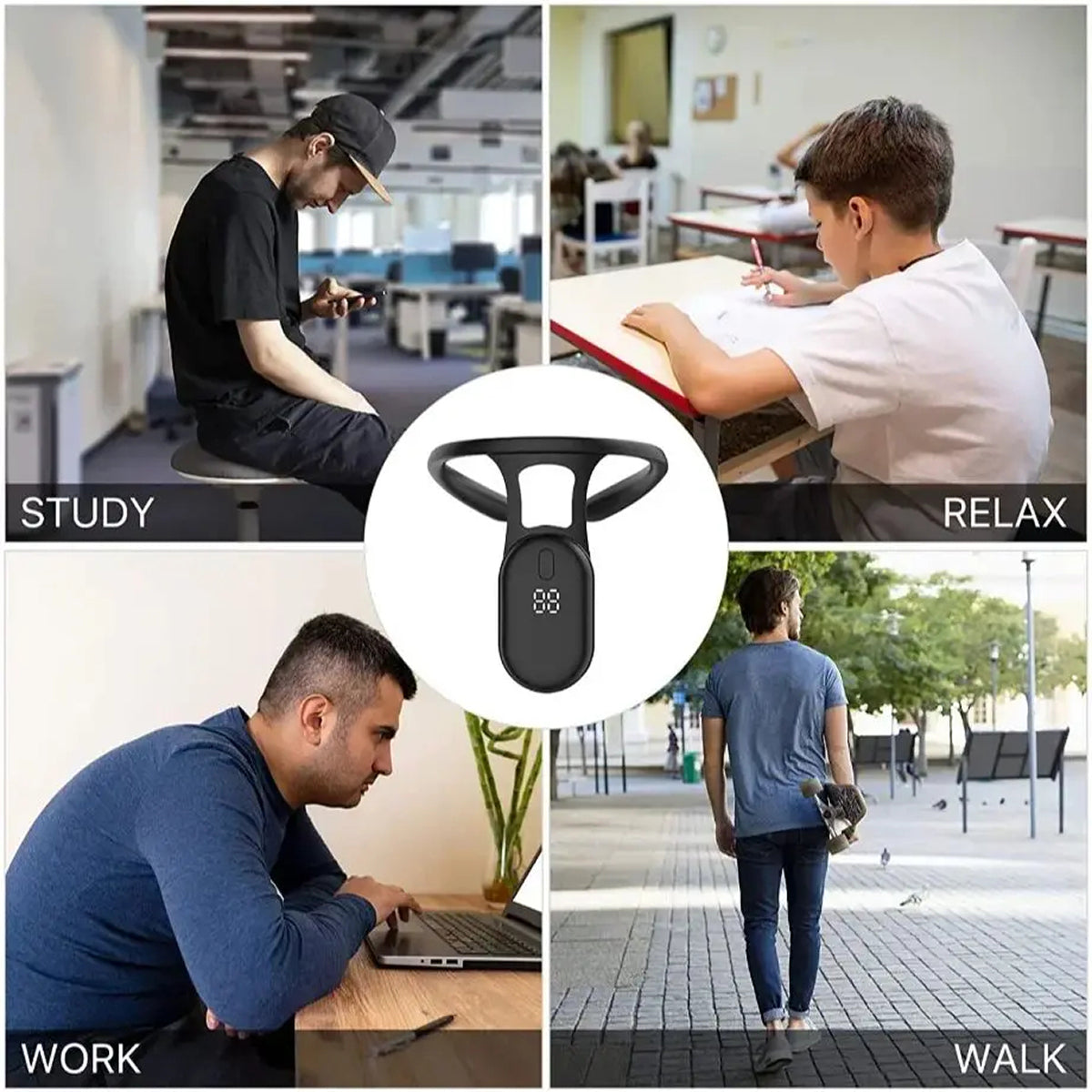 PostuRiq Smart Posture Corrector - UK Wearable Trainer