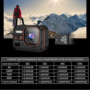 ReefiSnap 4K 60fps Waterproof Underwater Action Camera