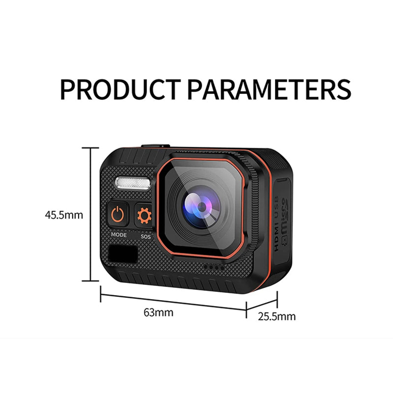 ReefiSnap 4K 60fps Waterproof Underwater Action Camera