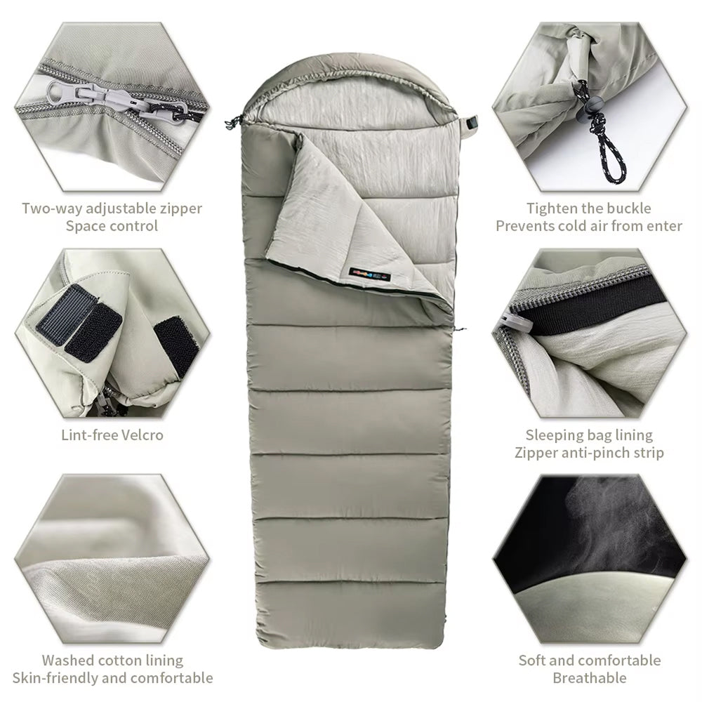 RestZipo Portable & Spliceable Camping Sleeping Bag UK