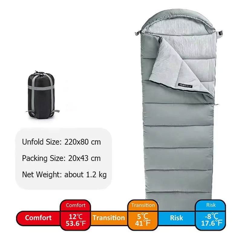RestZipo Portable & Spliceable Camping Sleeping Bag UK