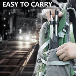 Restixi 2-in-1 Lightweight Folding Walking Stick with Integrated Seat