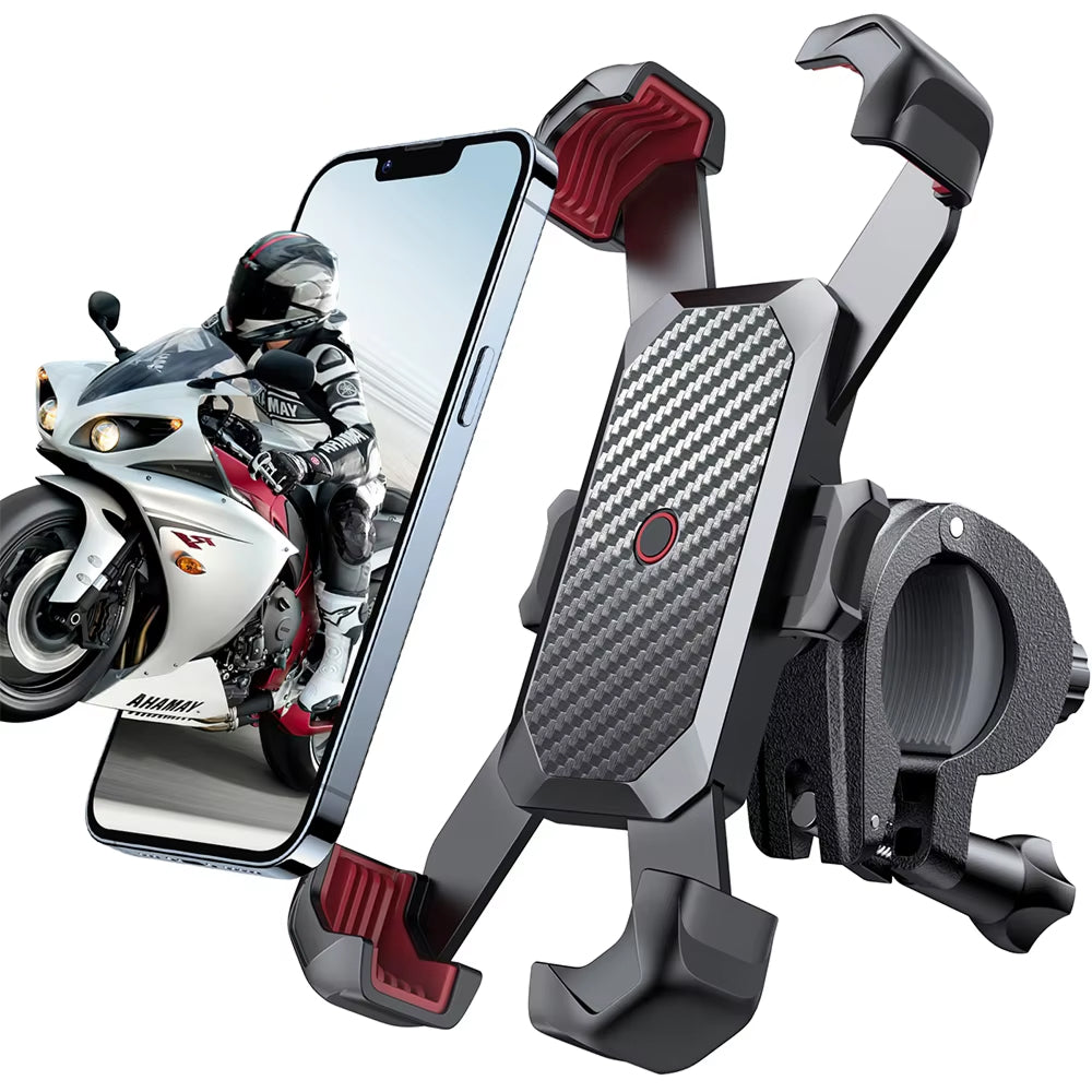 RidoFolix Universal Bike Phone Mount with 360 Rotation & 70LB Grip
