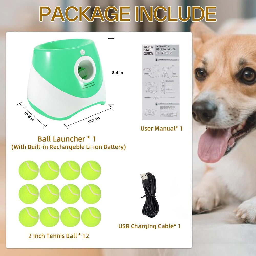 RodoWufi Automatic Dog Ball Launcher for Small to Medium Dogs