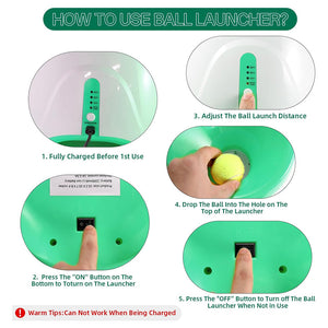 RodoWufi Automatic Dog Ball Launcher for Small to Medium Dogs