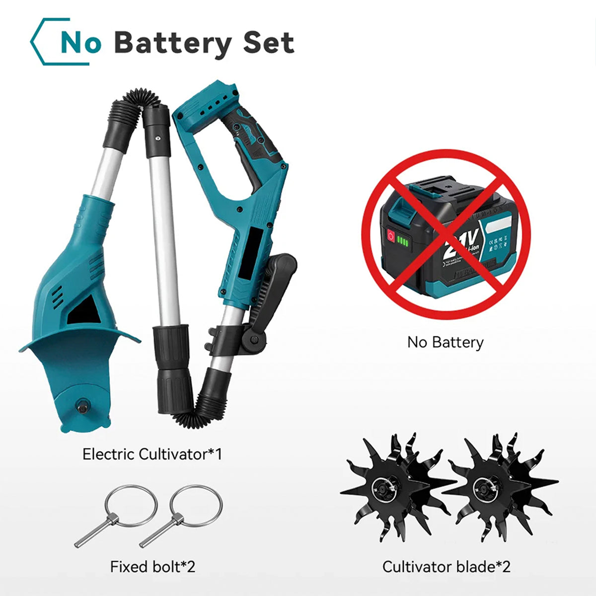 RootyTill Lightweight 5.1kg Cordless Cultivator & Tiller UK
