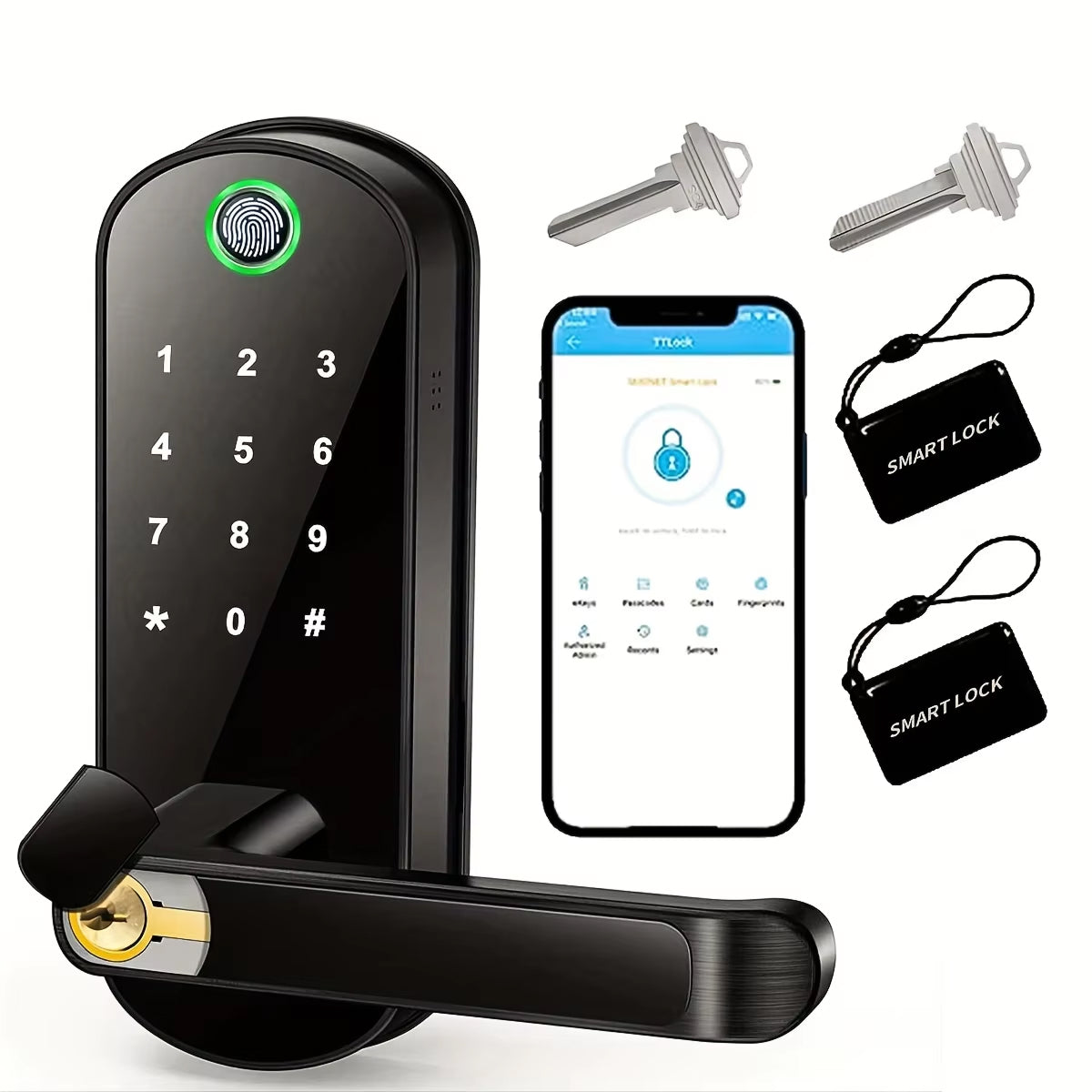 SafeeBolt Smart Lock with 0.1s Biometric Fingerprint Recognition