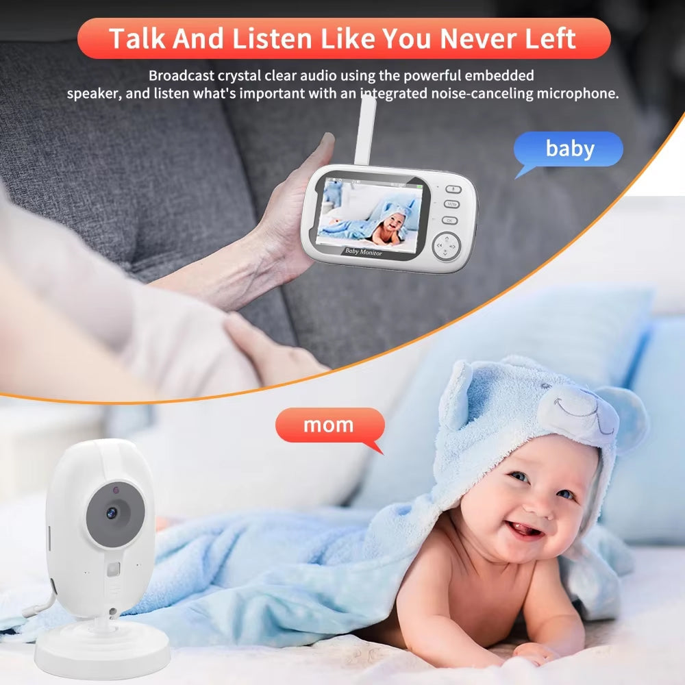 SecurNesto No-WiFi Baby Monitor with 3.5" HD Screen