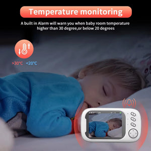 SecurNesto No-WiFi Baby Monitor with 3.5" HD Screen