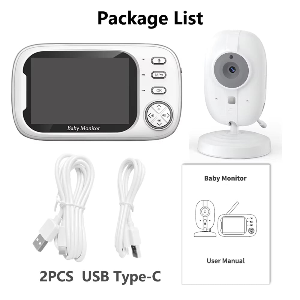 SecurNesto No-WiFi Baby Monitor with 3.5" HD Screen