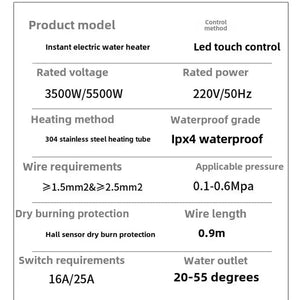 SinkLye Instant Hot Water Heater - Tankless Under Sink Heater UK