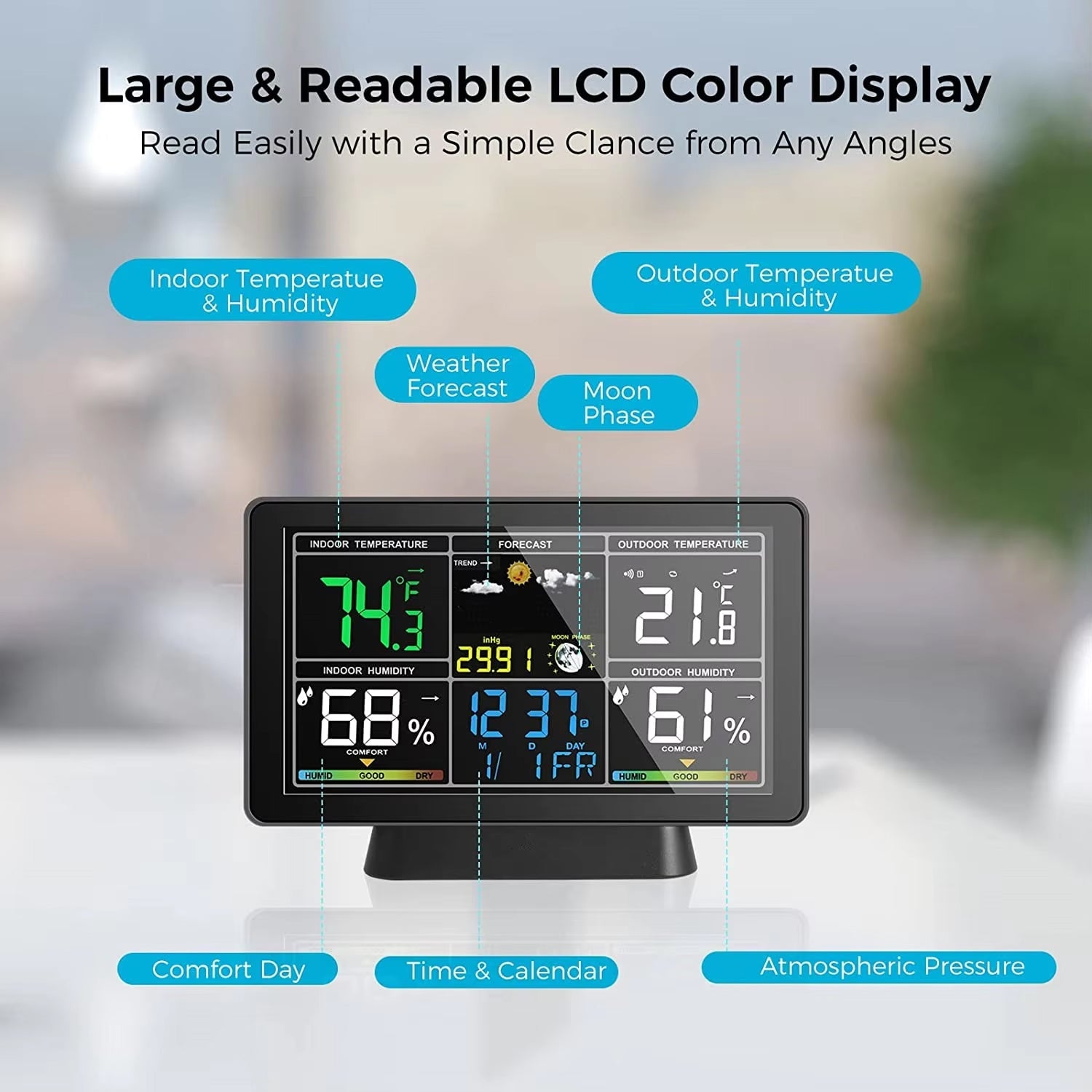 Skyrenux WiFi Home Weather Station with TN Colour Display