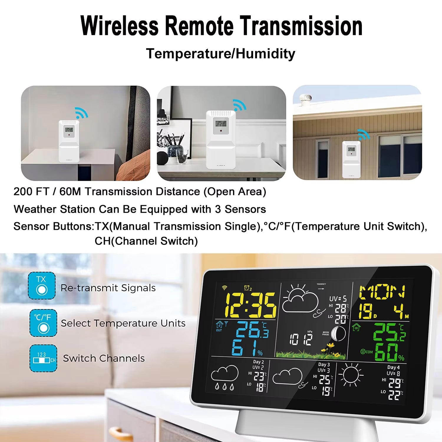 Skyrenux WiFi Home Weather Station with TN Colour Display
