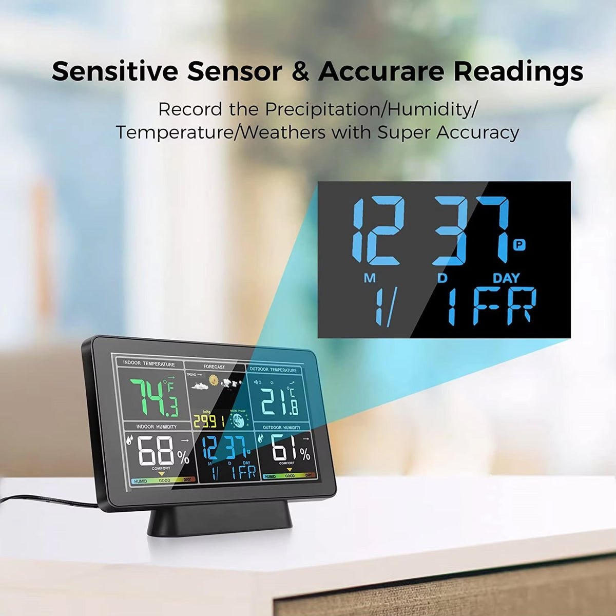 Skyrenux WiFi Home Weather Station with TN Colour Display