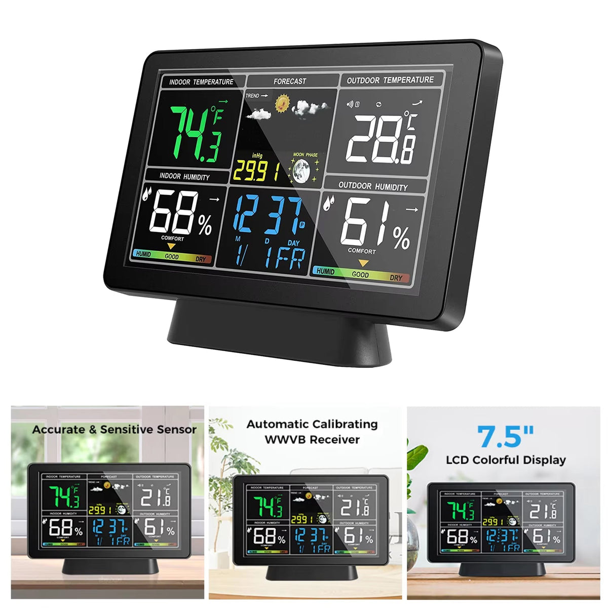 Skyrenux WiFi Home Weather Station with TN Colour Display