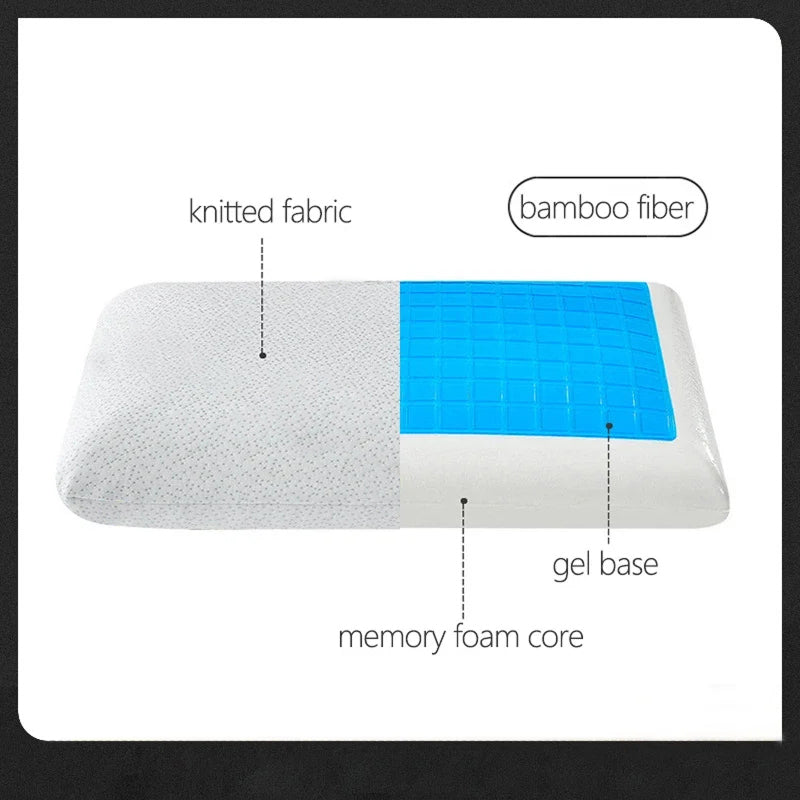 SlipiKool Gel Cooling Memory Foam Pillow for Hot Sleepers UK