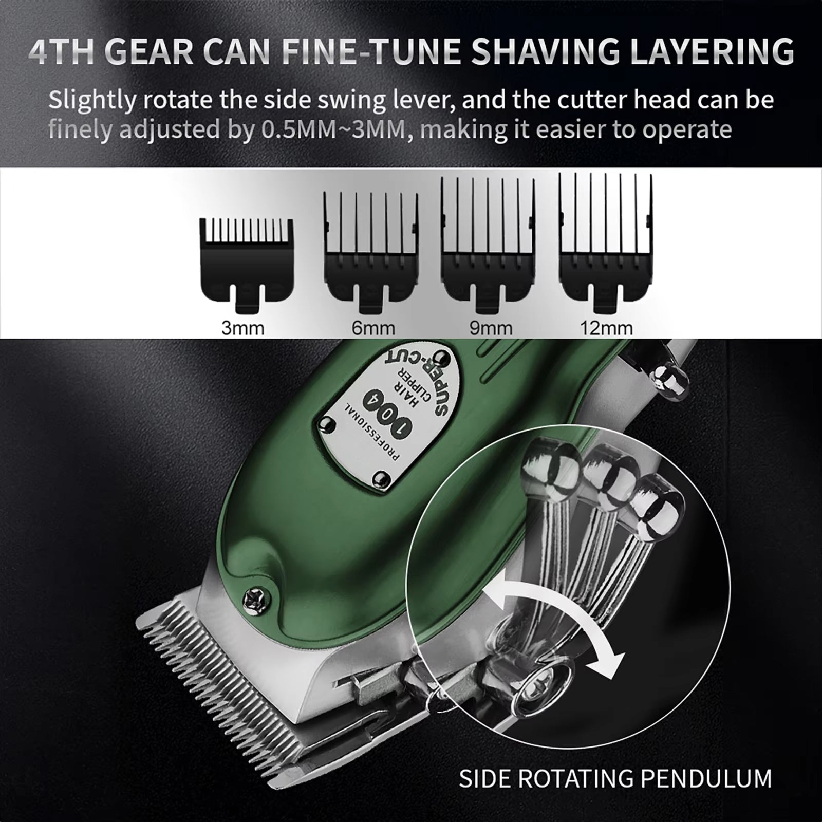 Snipawsi Ultra-Quiet Cordless Pet Grooming Clippers for Dogs and Cats