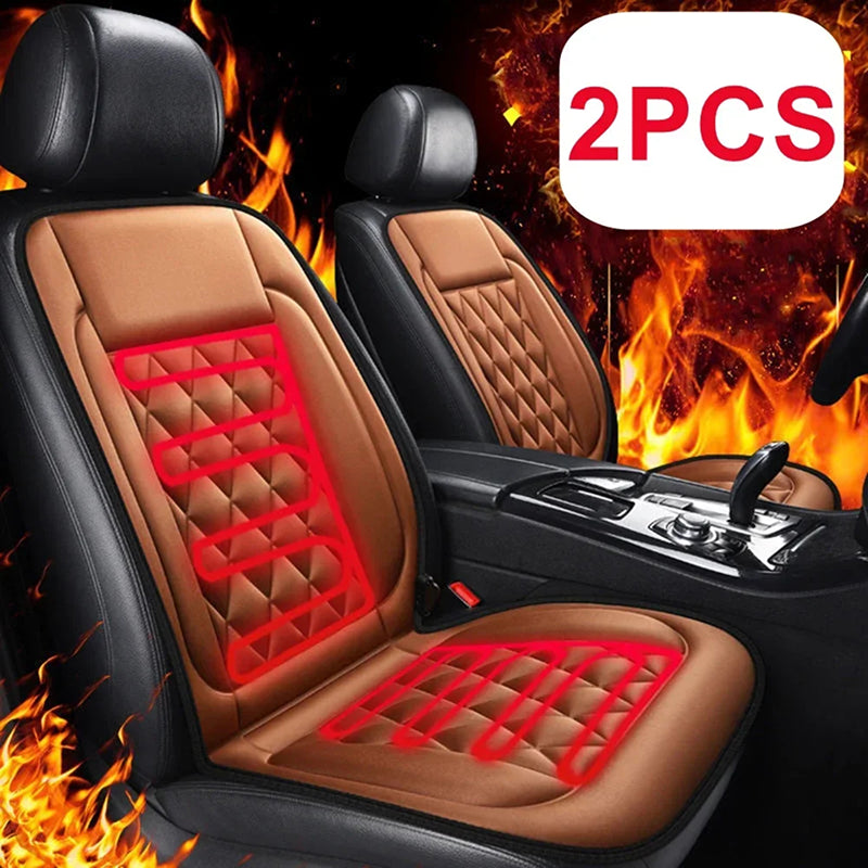 SnugRaxis Heated Car Seat Cushions 12V Front Pair