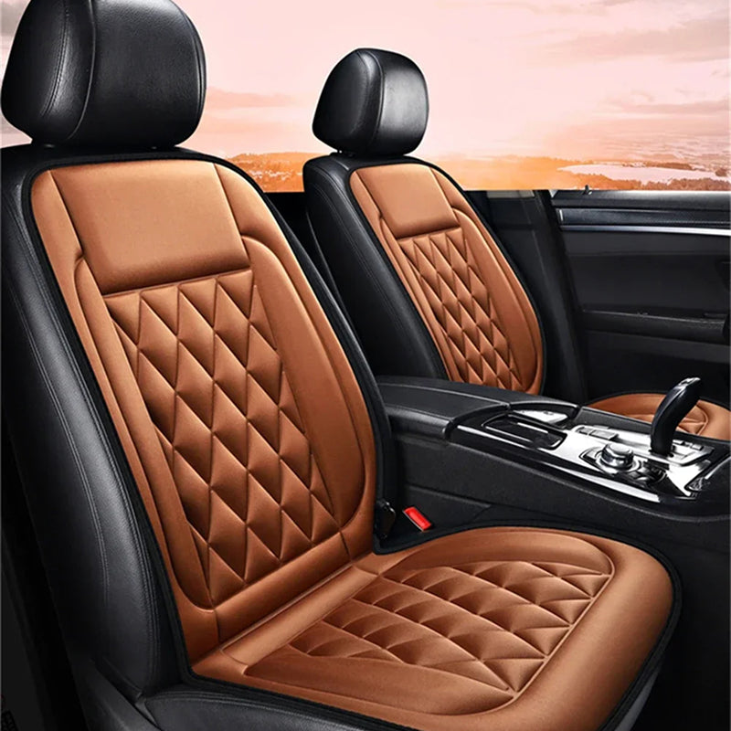 SnugRaxis Heated Car Seat Cushions 12V Front Pair