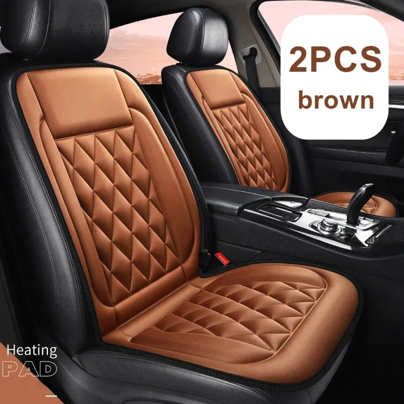 SnugRaxis Heated Car Seat Cushions 12V Front Pair
