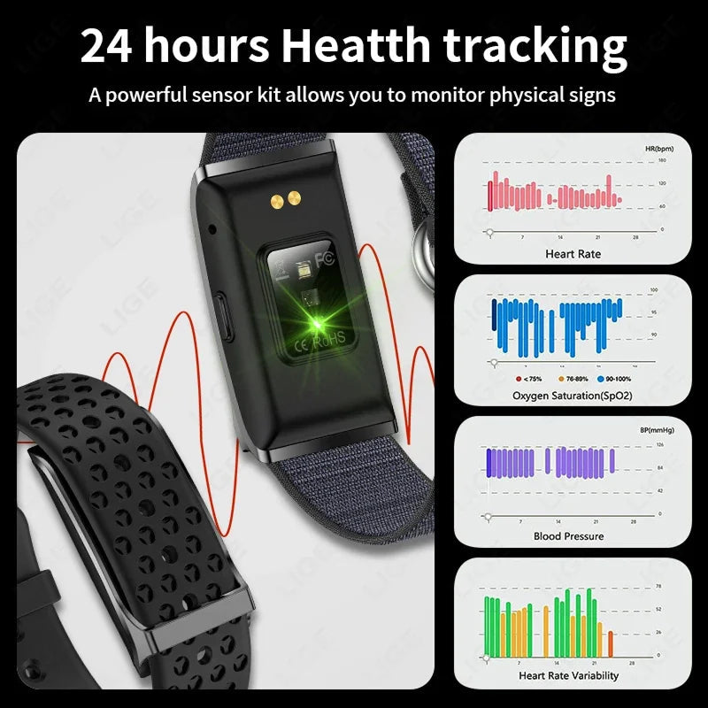 StryaVex GPS Smart Bracelet Fitness Tracker - 30-Day Battery