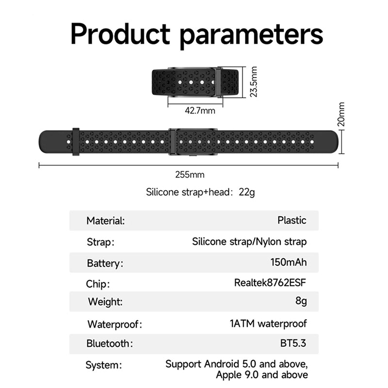 StryaVex GPS Smart Bracelet Fitness Tracker - 30-Day Battery