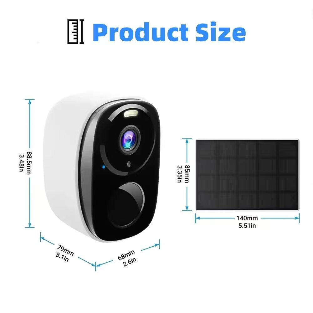 SuniSentry Solar Powered Outdoor Security Camera 4MP 3K HD