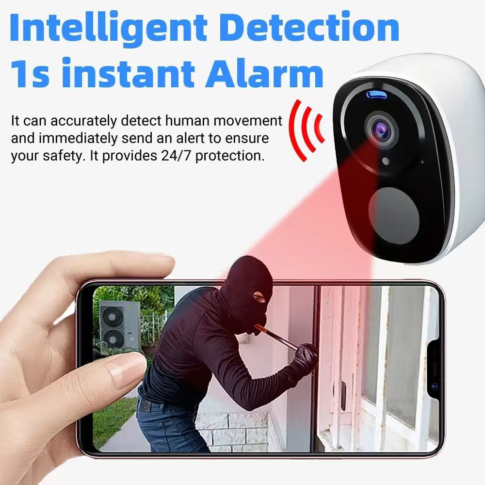 SuniSentry 3K HD Solar Powered Outdoor Security Camera