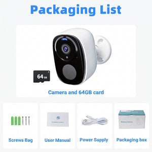 SuniSentry Solar Powered Outdoor Security Camera 4MP 3K HD
