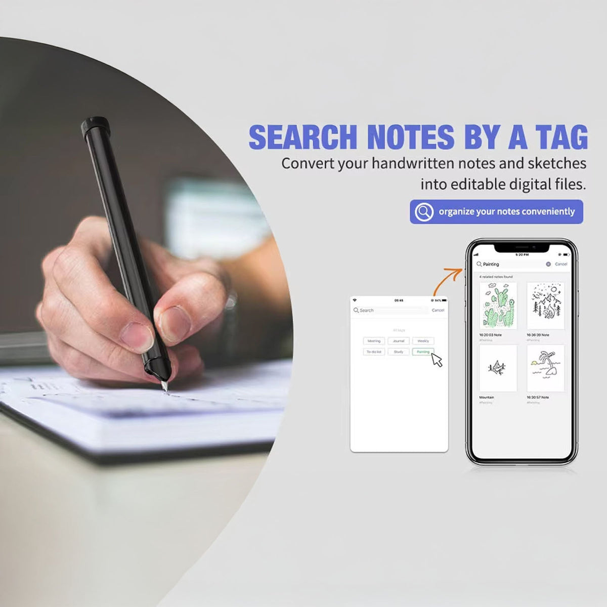 SynkaNote Digital Notepad with OCR Handwriting to Text