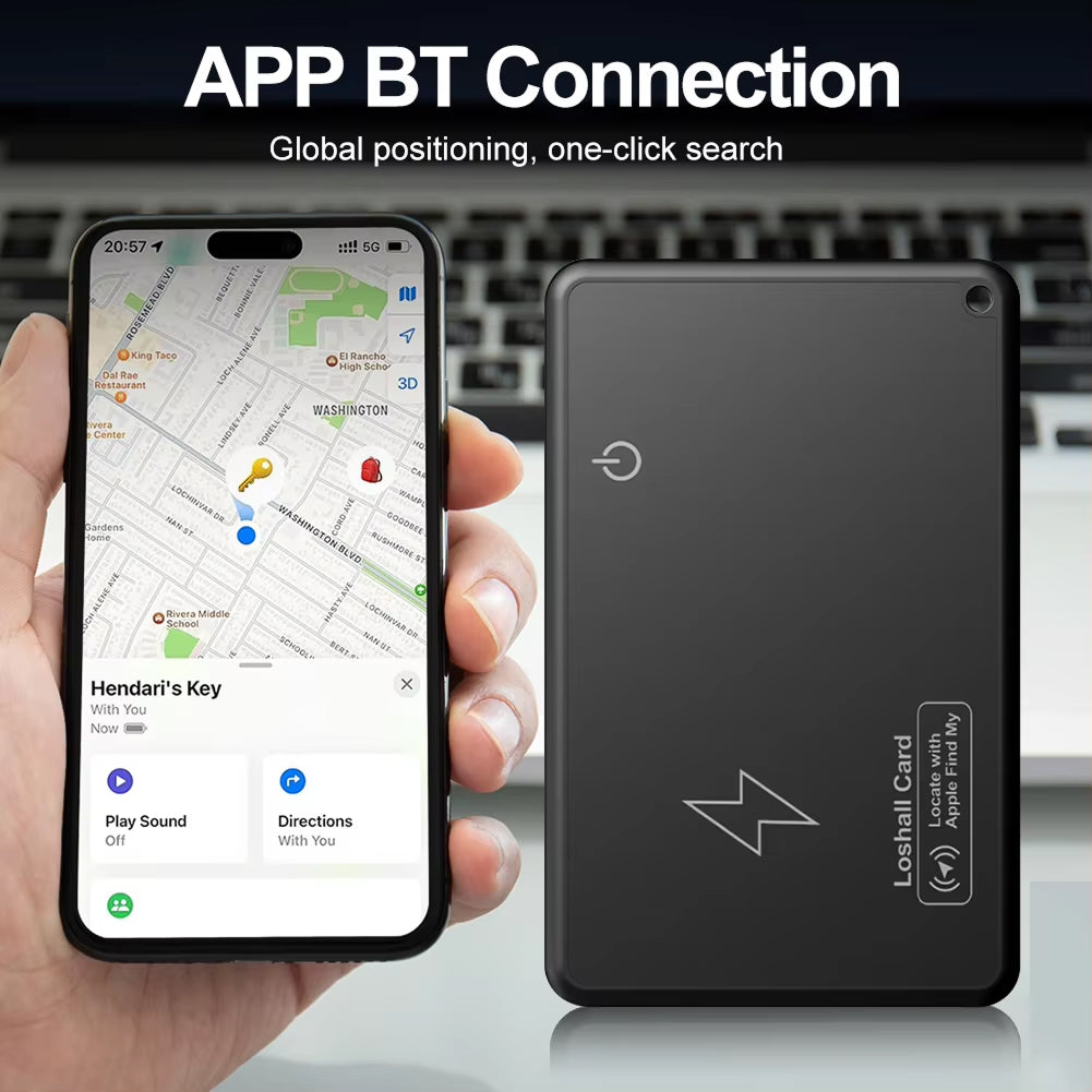 TrackyLet Slim Smart Wallet Tracker Card for Apple Find My