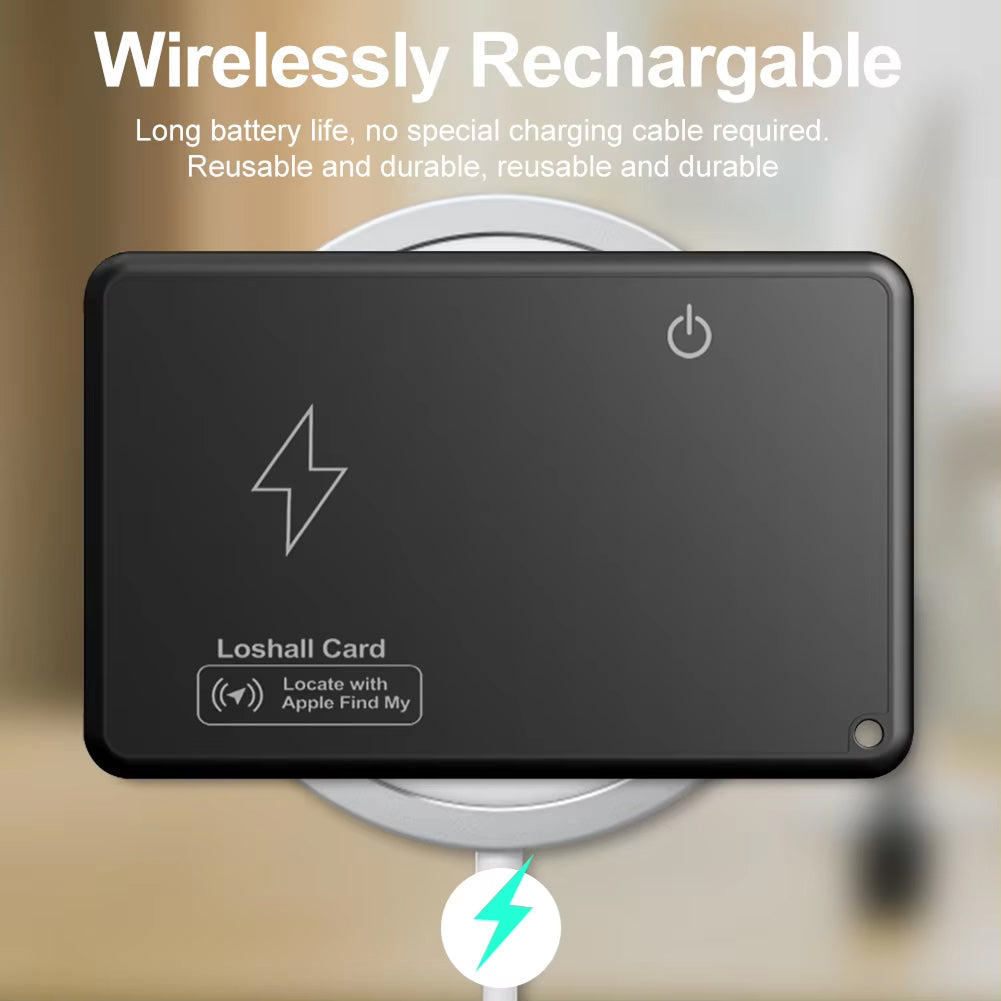 TrackyLet Slim Smart Wallet Tracker Card for Apple Find My
