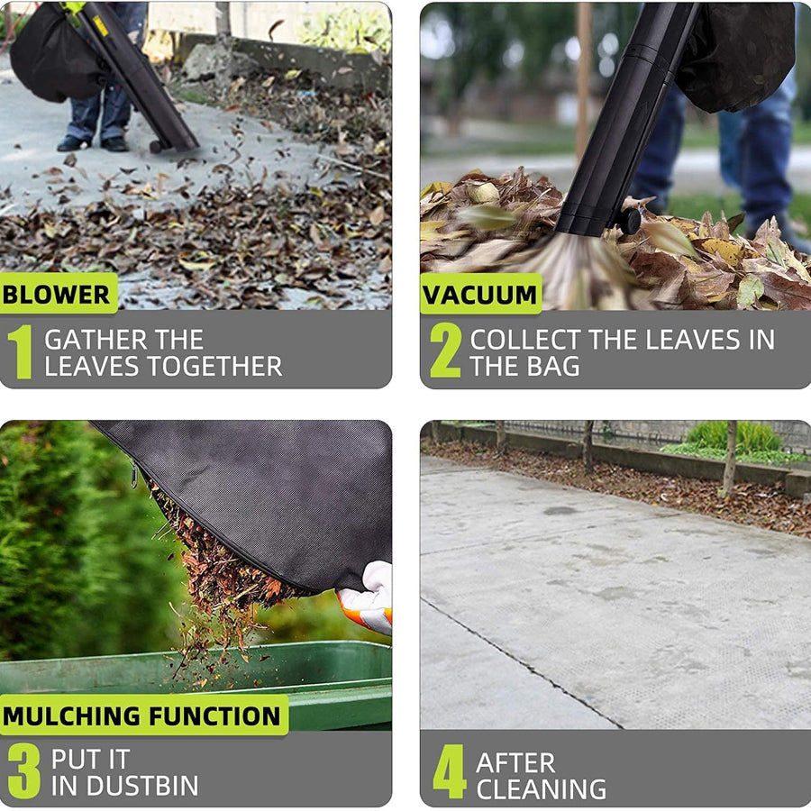 VacoLeaf 3000W Leaf Vacuum Blower & Shredder UK