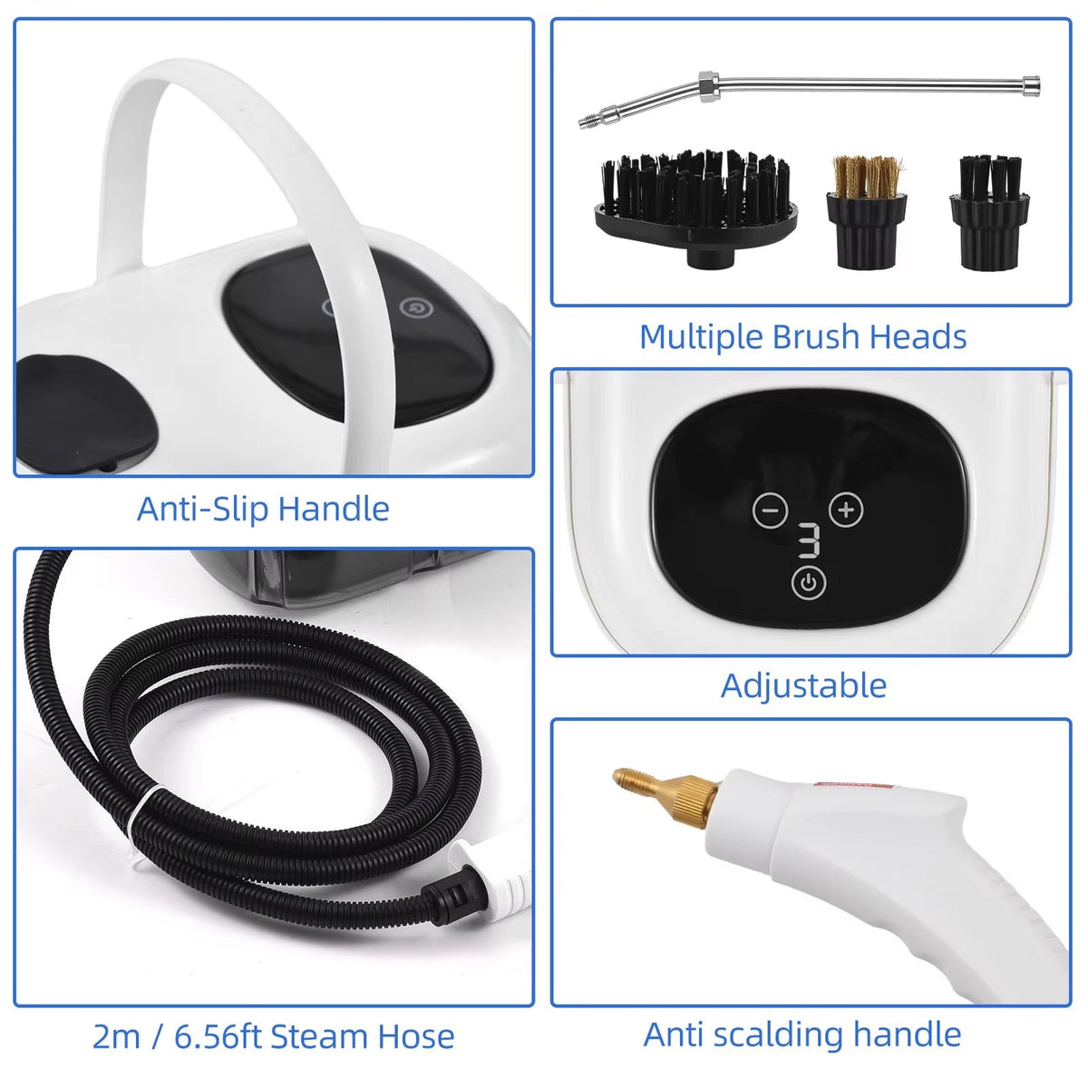 Vaporeex Powerful 2500W Steam Cleaner for Home