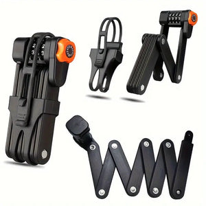 ViosChain Military-Grade Folding Bike Lock - Keyless Security