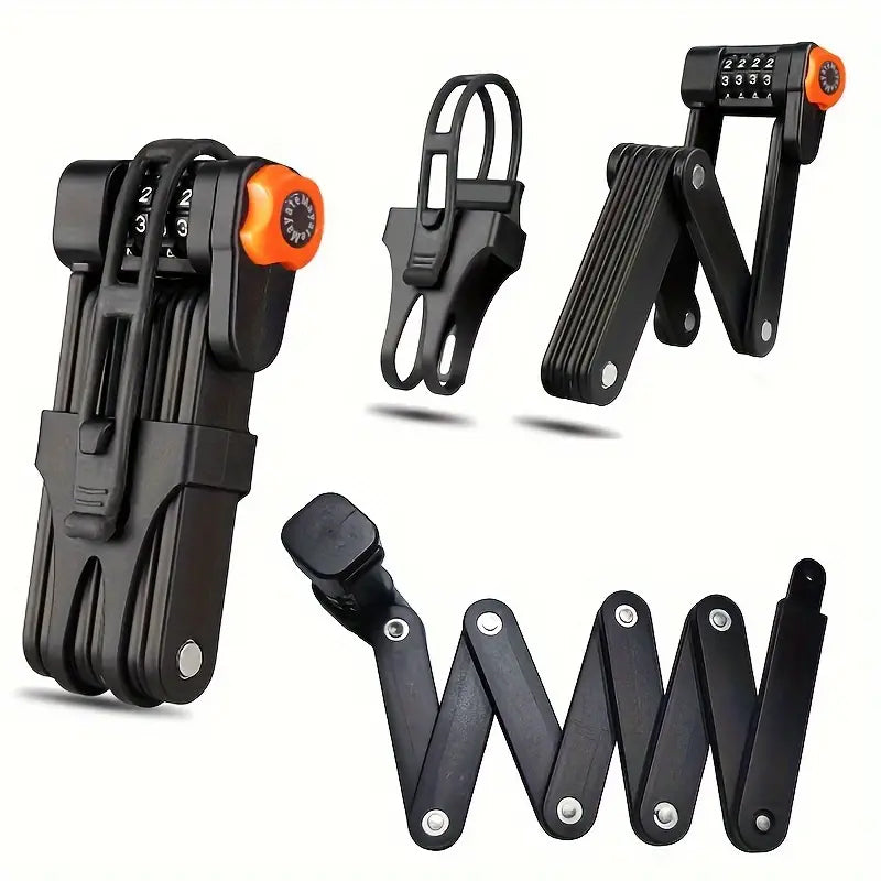 ViosChain Military-Grade Folding Bike Lock - Keyless Security