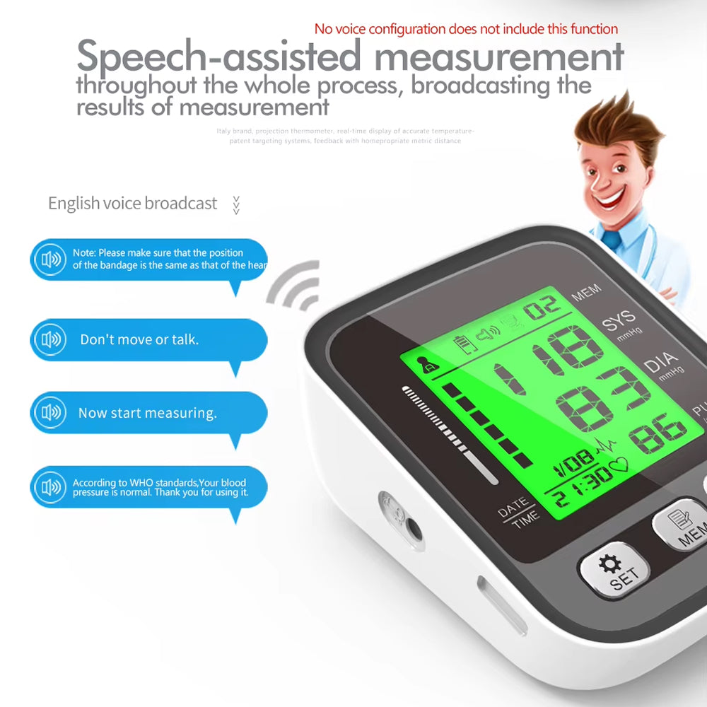 VitaTracki Smart Blood Pressure Monitor with WHO Indicator