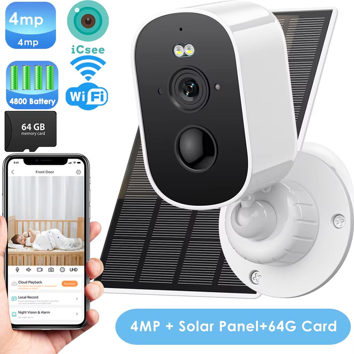 VolteEye 3K Wireless Outdoor Security Camera UK