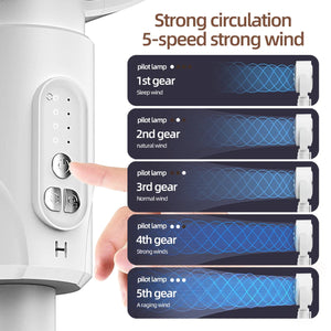 VortixVex 3-in-1 Portable Air Circulator Fan with Remote Control