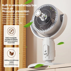 VortixVex 3-in-1 Portable Air Circulator Fan with Remote Control