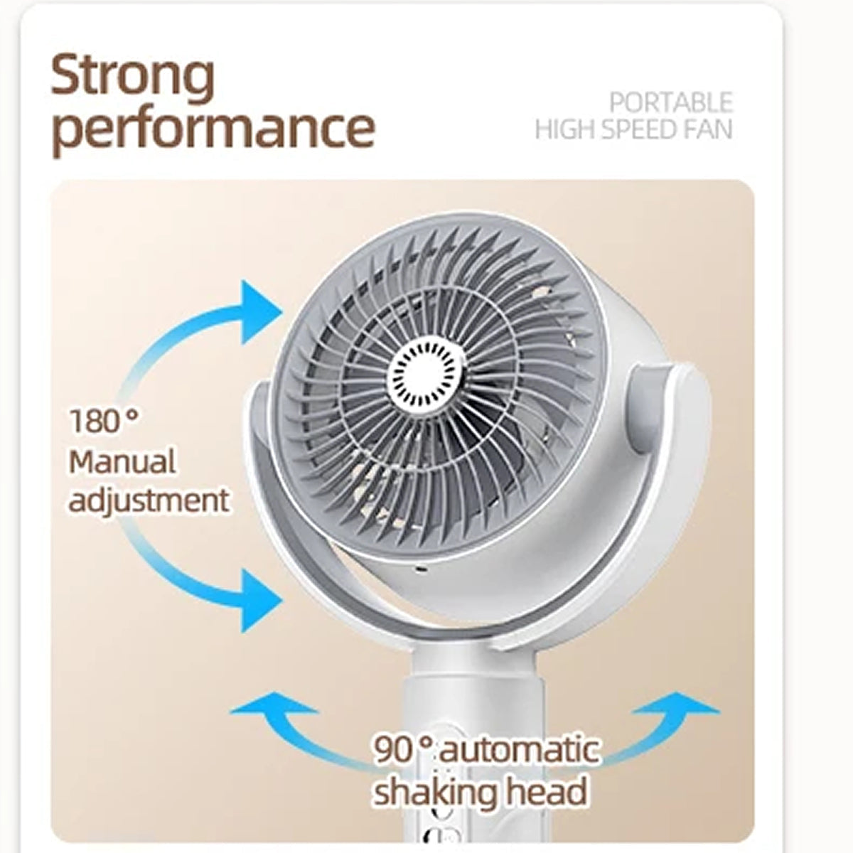 VortixVex 3-in-1 Portable Air Circulator Fan with Remote Control