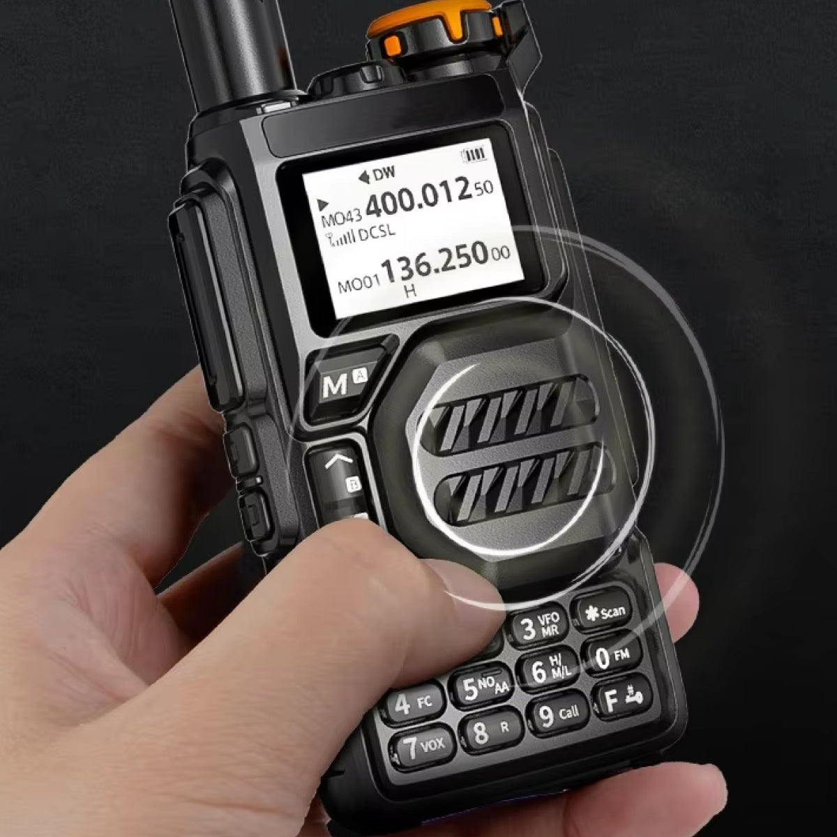 VoxiLeap 4W Long Range Dual-Band Walkie Talkies (2-Pack)