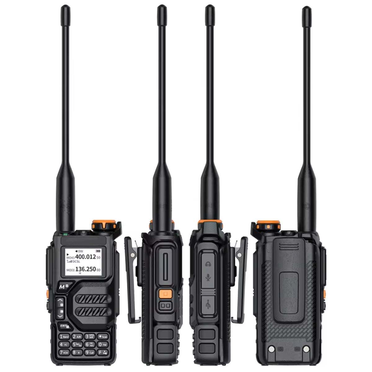 VoxiLeap 4W Long Range Dual-Band Walkie Talkies (2-Pack)
