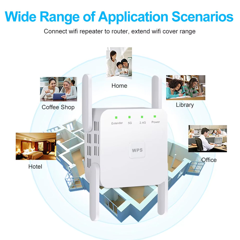 WiBoofy WiFi Range Extender | Boost Your Home Signal